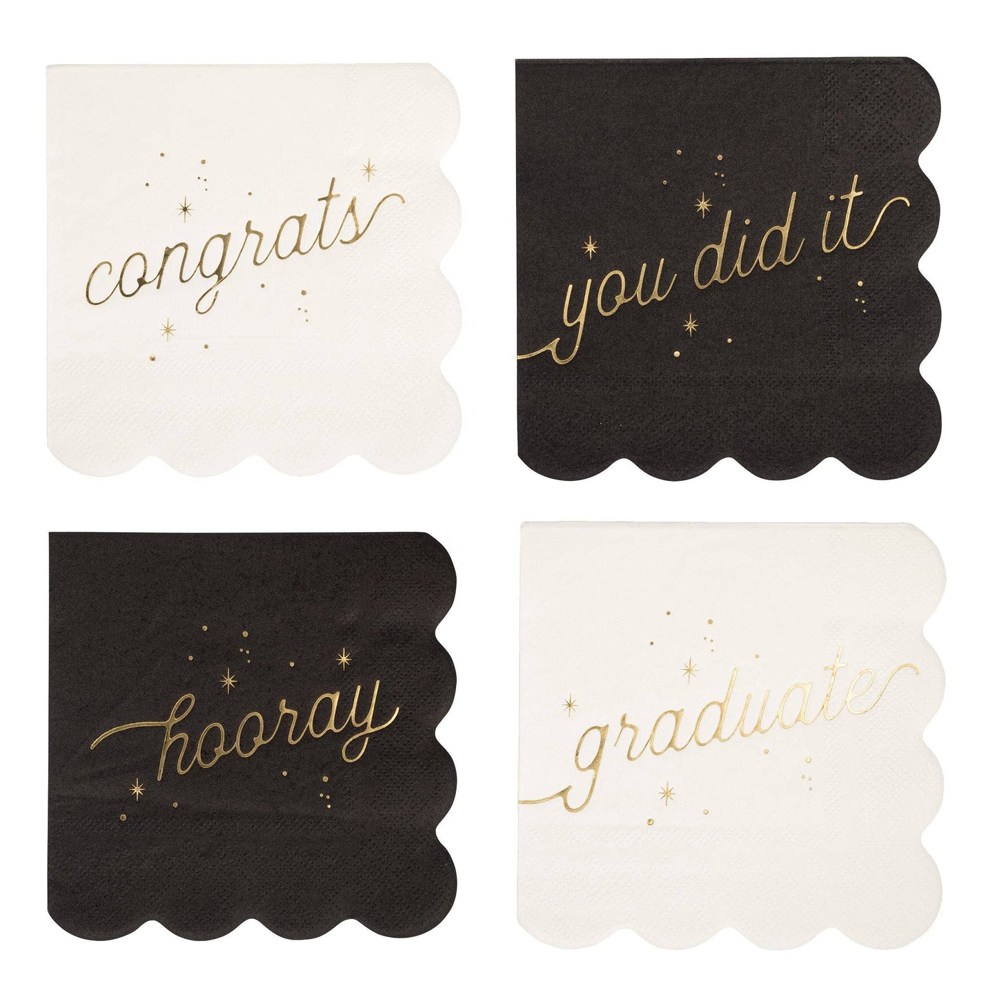 “Caps Off!” 🎓 Graduation Well Wishes Cocktail Napkins by My Mind's Eye