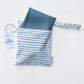 "Tidy Traveler" 🍽️ Slate Blue Brush Stripe Placemat Set by Calla & Friends