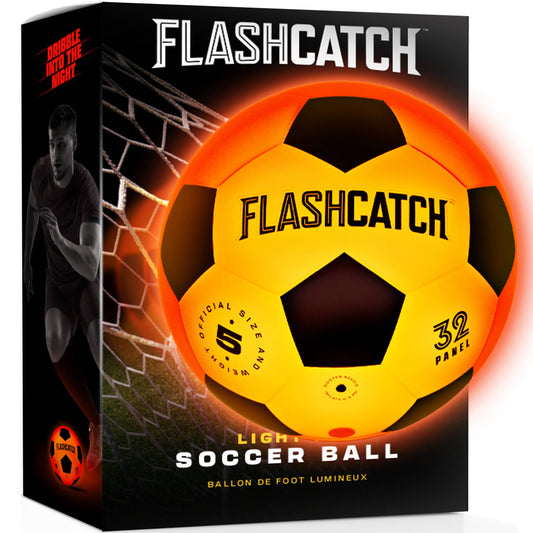 Goal Glow light-up soccer ball with motion-activated LEDs