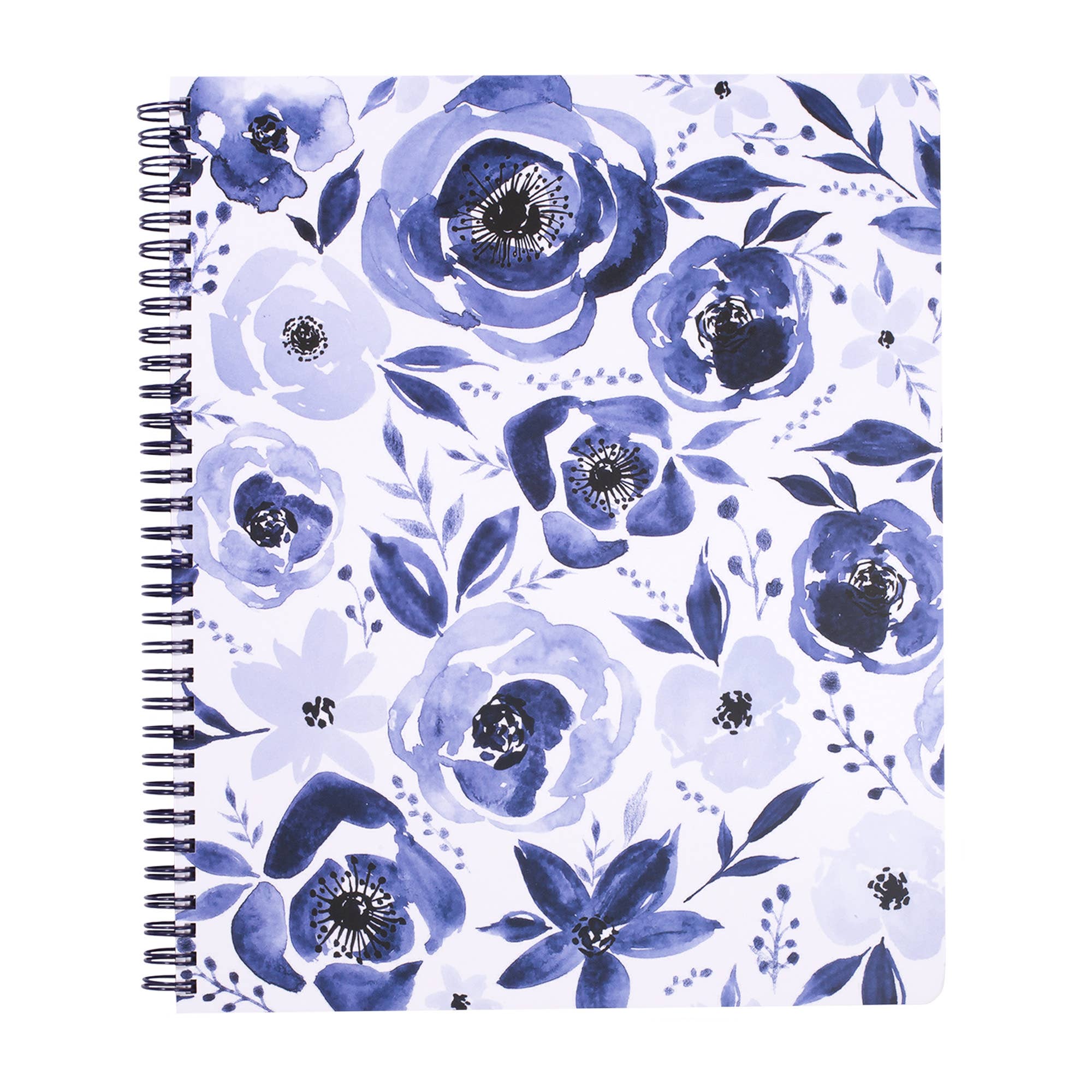 “Bluetiful Notes” 💐 Large Notebook, Blue Watercolor – Chief Gifting ...