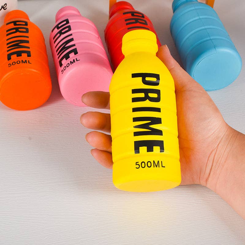 "Hydration Squad" 💧 Water Bottle Squishy Slow-Rising Sensory Toy