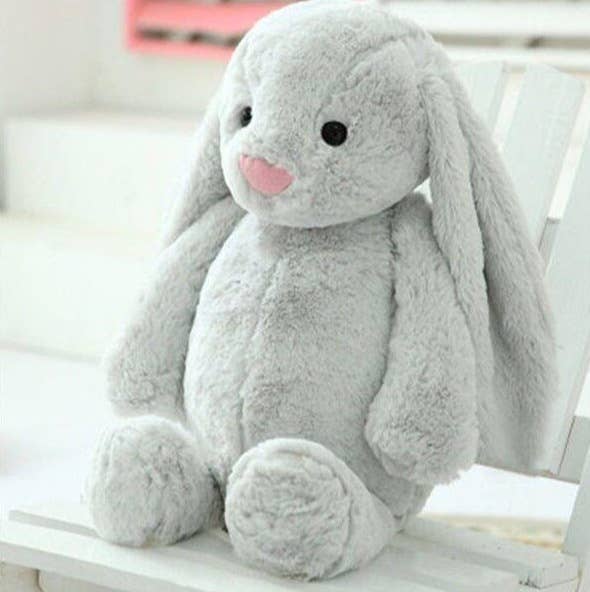 40cm Custom Named Embroidered Plush Bunny – Personalized Easter Gift for Kids and Adults