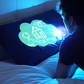 Kids glow pillow that works with flashlight or phone light