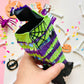 Halloween Witch Leg Mini Piñata, Ideal for Halloween Decorations and Party Favors, Measures 7 inches Tall, 3 inches Long, and 1.5 inches Wide, Features Trap Door for Treats.