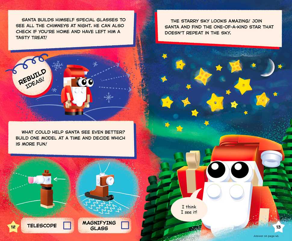 LEGO Christmas craft and building kit