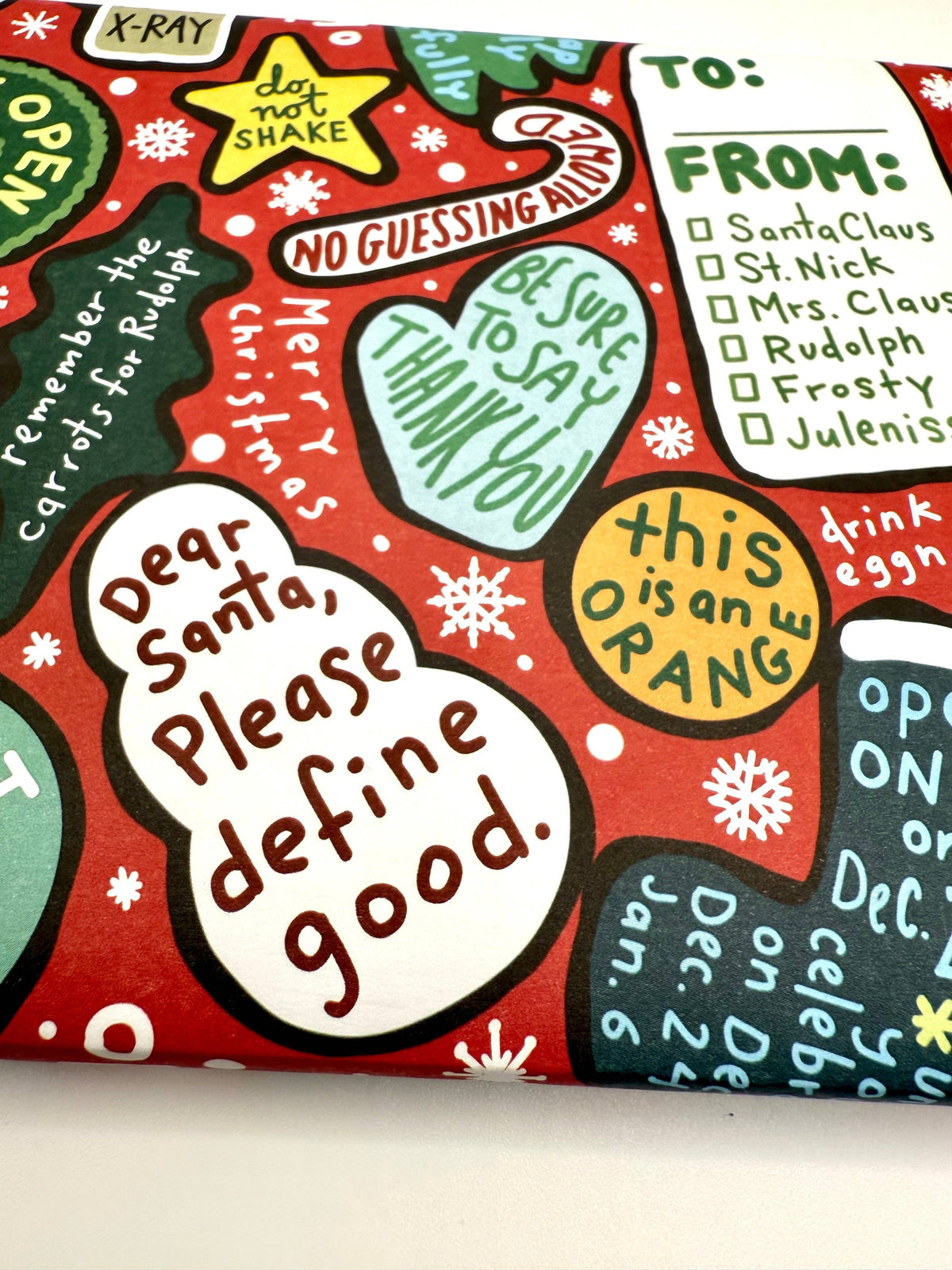 “At a Reasonable Hour” 🎄 Funny Christmas Wrapping Paper Sheet by Better Than The Gift
