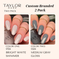 Custom Nail Polish: 2 Pack Long-wearing + Vegan + Non-toxic: 0224 Glossy Fuschia / 1424 Royal Blue Gloss with Hint of Shimmer
