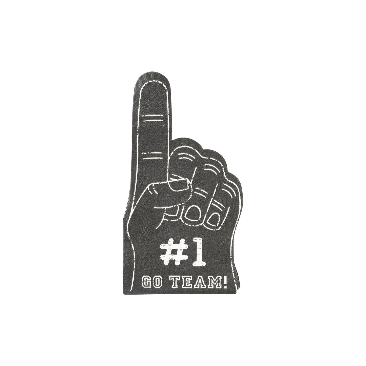 “We’re #1 Wipeouts” 🏈 Foam Finger Football Napkins