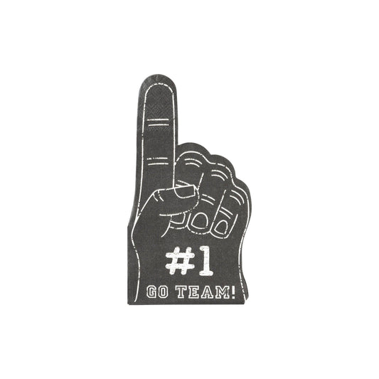 “We’re #1 Wipeouts” 🏈 Foam Finger Football Napkins