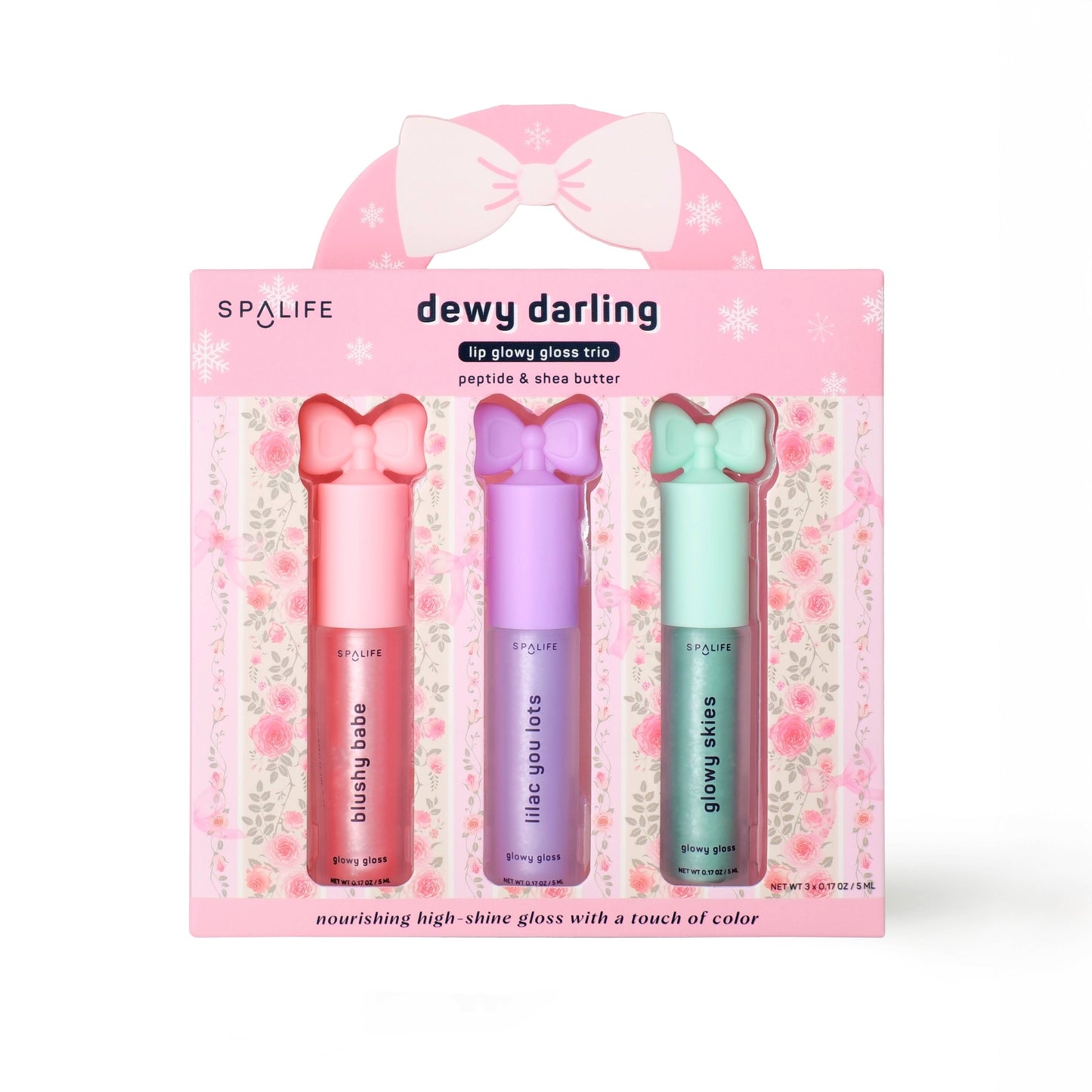 “Shimmer & Sleigh” 🛷 Holiday Lip Gloss Trio Gift Set by My Spa Life