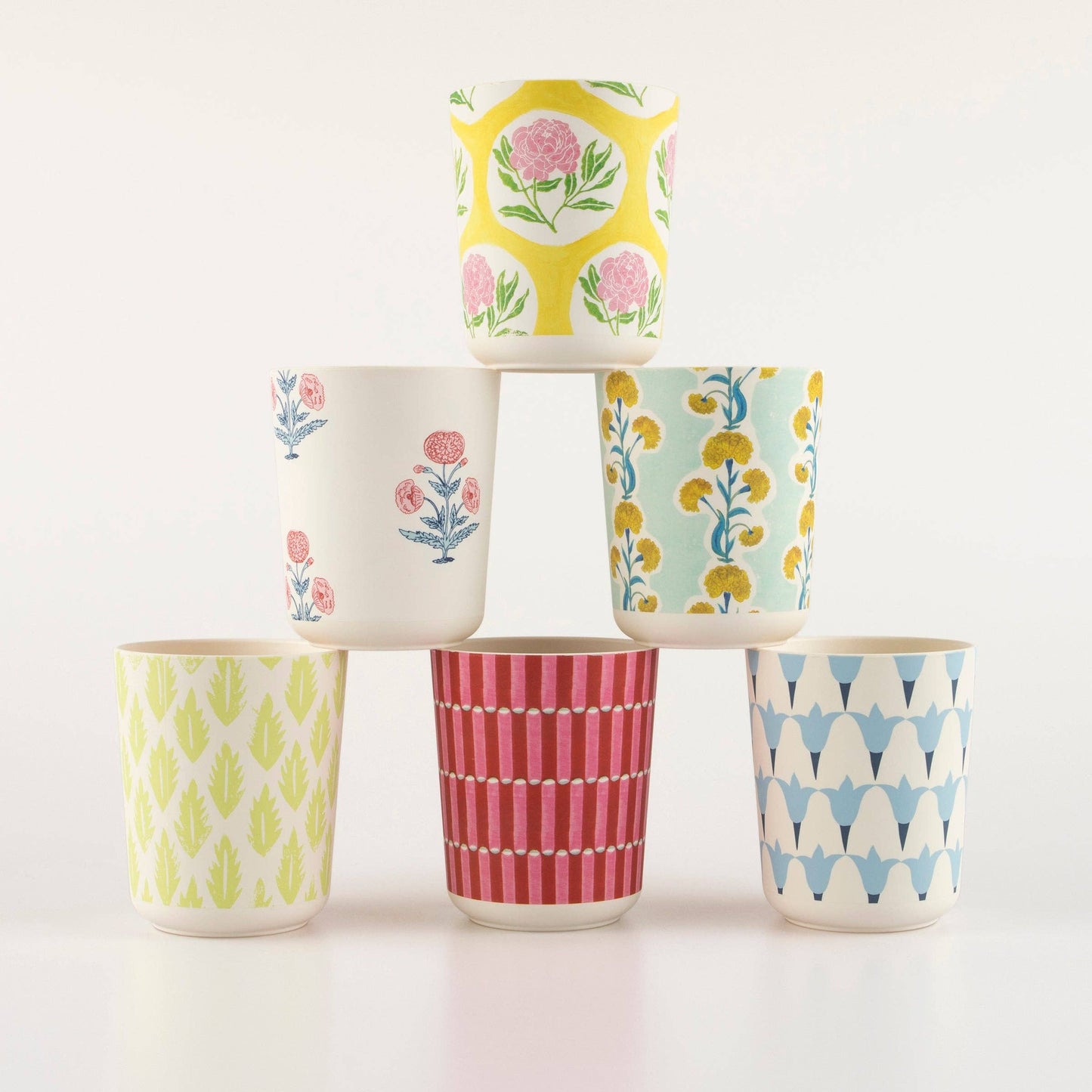 "Sip in Style" 🌸 Reusable Floral Party Cups by Meri Meri