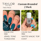 Custom Nail Polish: 2 Pack Long-wearing + Vegan + Non-toxic: 0224 Glossy Fuschia / 1424 Royal Blue Gloss with Hint of Shimmer