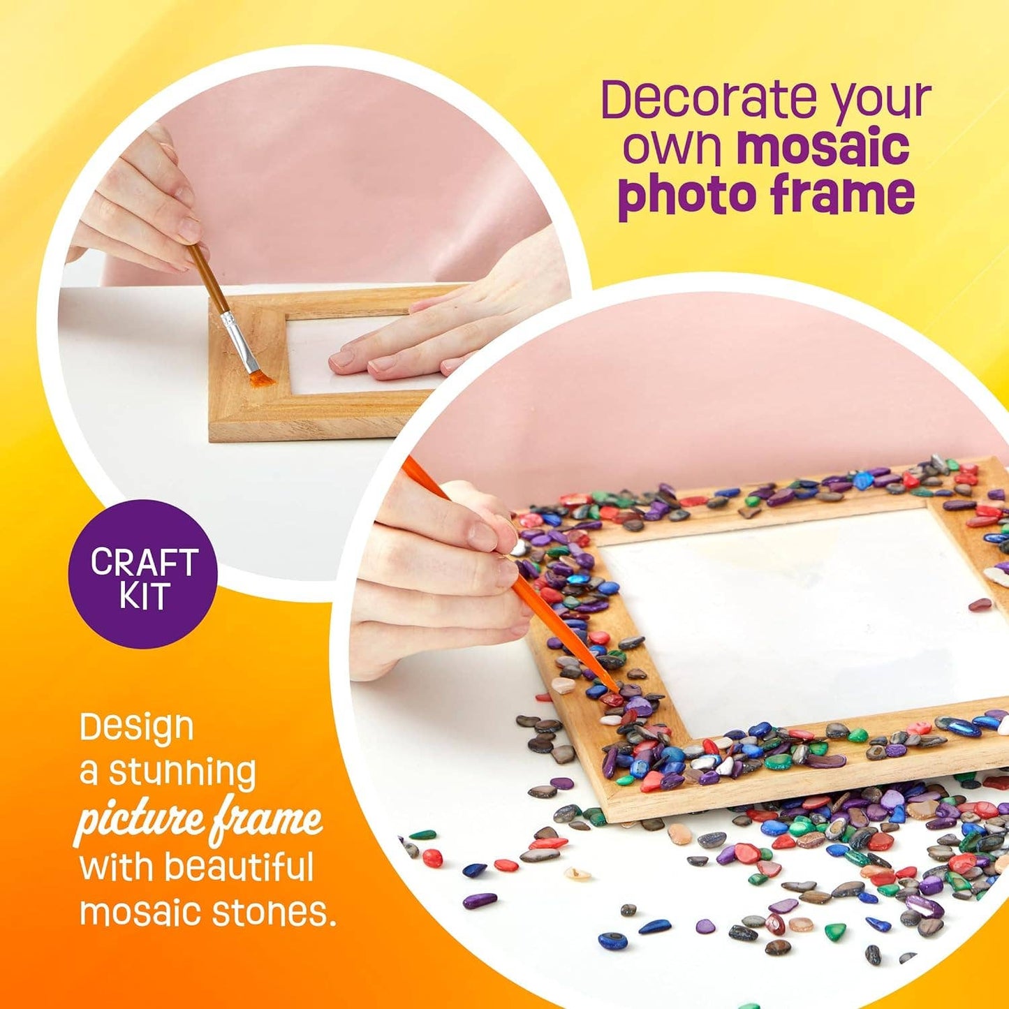 "Mosaic Moment" 🖼️ DIY Mosaic Picture Frame Kit by Dan&Darci