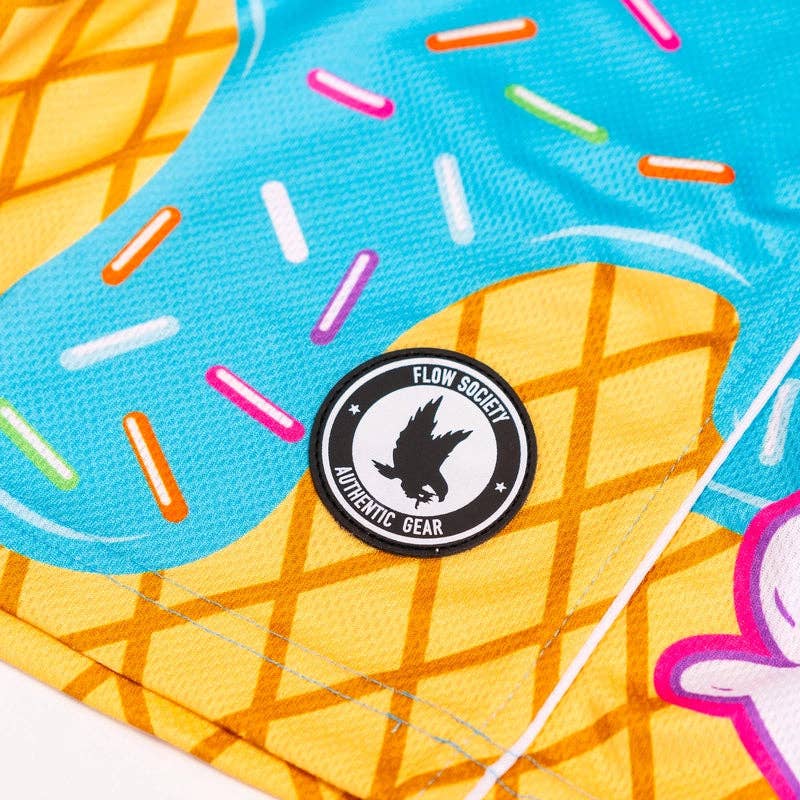"Scoop There It Is" 🥍 Boys Blue Lacrosse Mesh Shorts by Flow Society