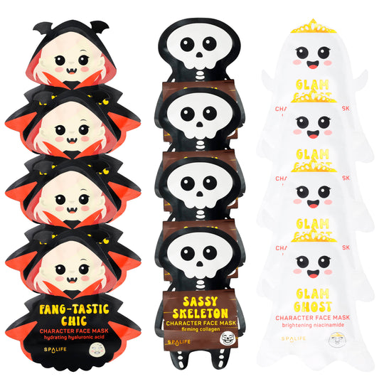 “Frighteningly Fresh” 👻 Halloween Character Face Masks
