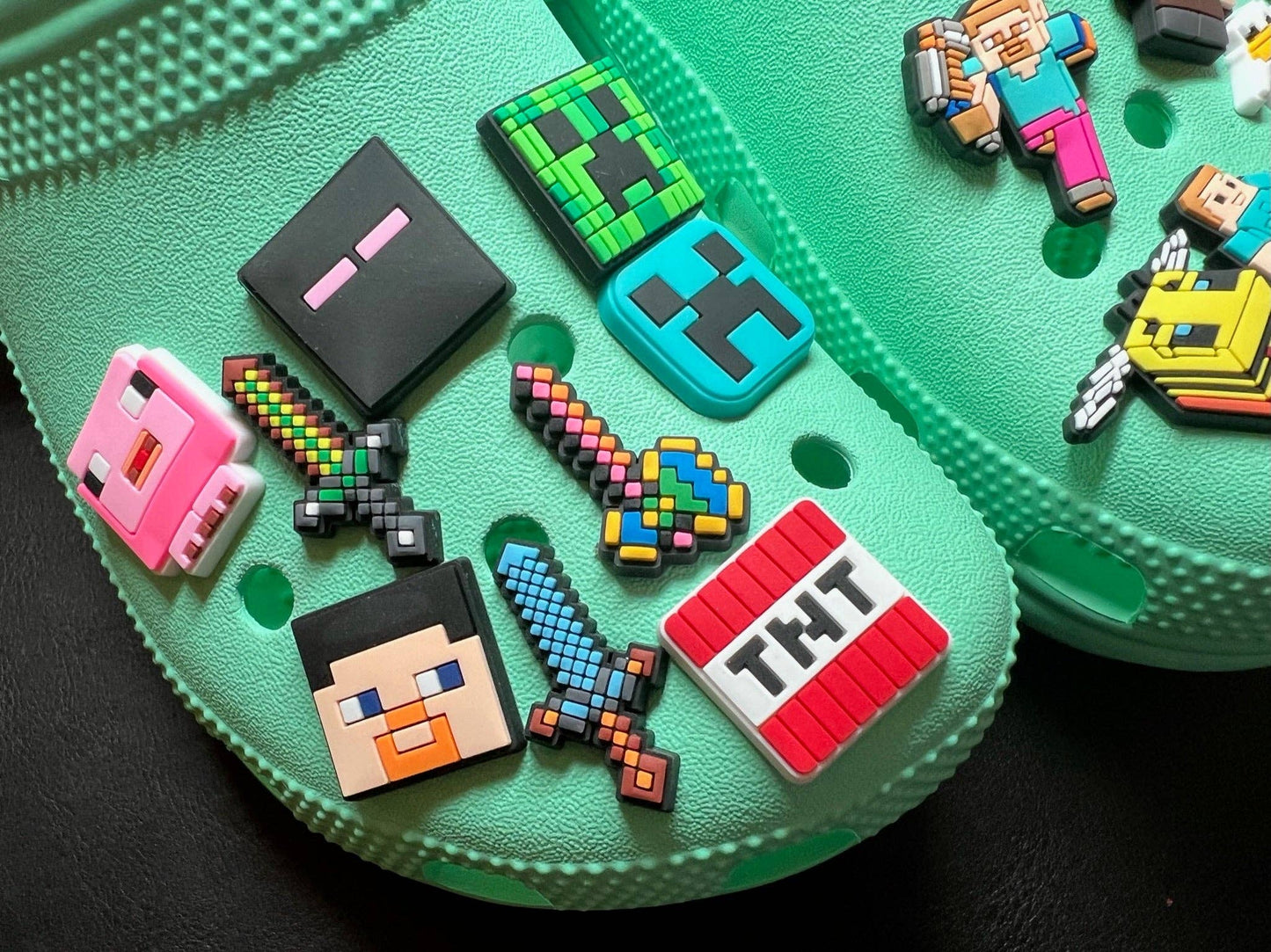 “Mine Your Style” ⛏️ Minecraft Croc Charms by JuliesDecal
