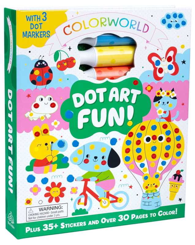 “Let’s Dot This!” 🎨✨ Jumbo Dot Art Coloring Kit by Editors of Silver Dolphin Books
