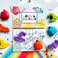 Halloween Crayon Party Favor Pack with 100% Non-Toxic Themed Shaped Crayons, Includes 'Happy Halloween' Card and Themed Coloring Card, Perfect for Trick or Treaters and Class Gifts.