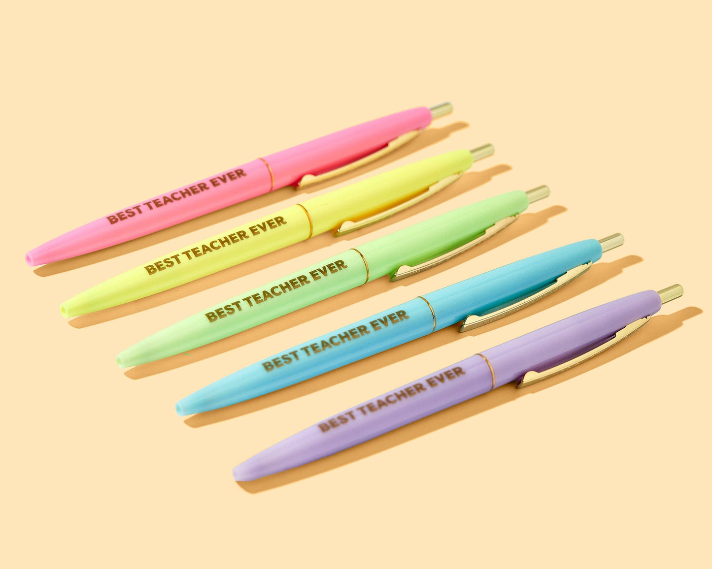 “Apple of Their Eye” 🍎 Best Teacher Ever Pen Set by Taylor Elliott Designs