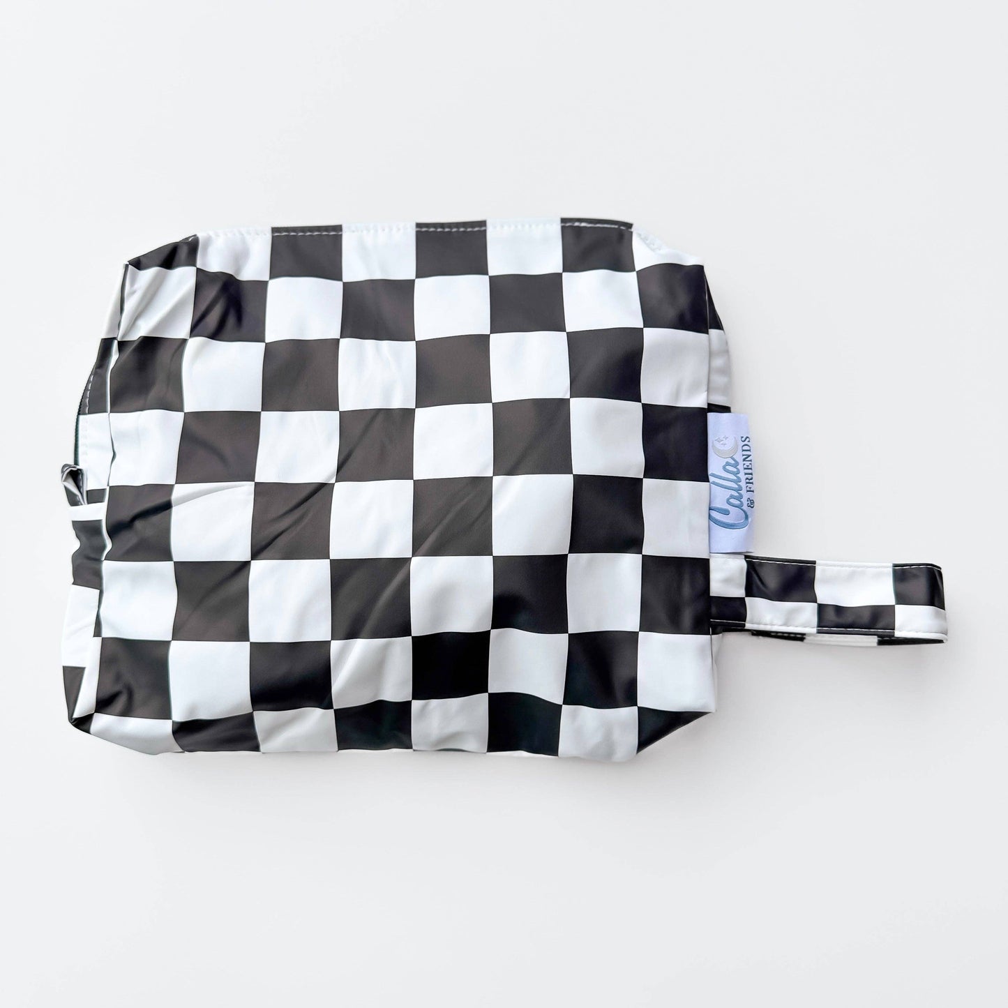 "Everything Wet" 💦 Brush Stripes Blue Wet Bag by Calla & Friends