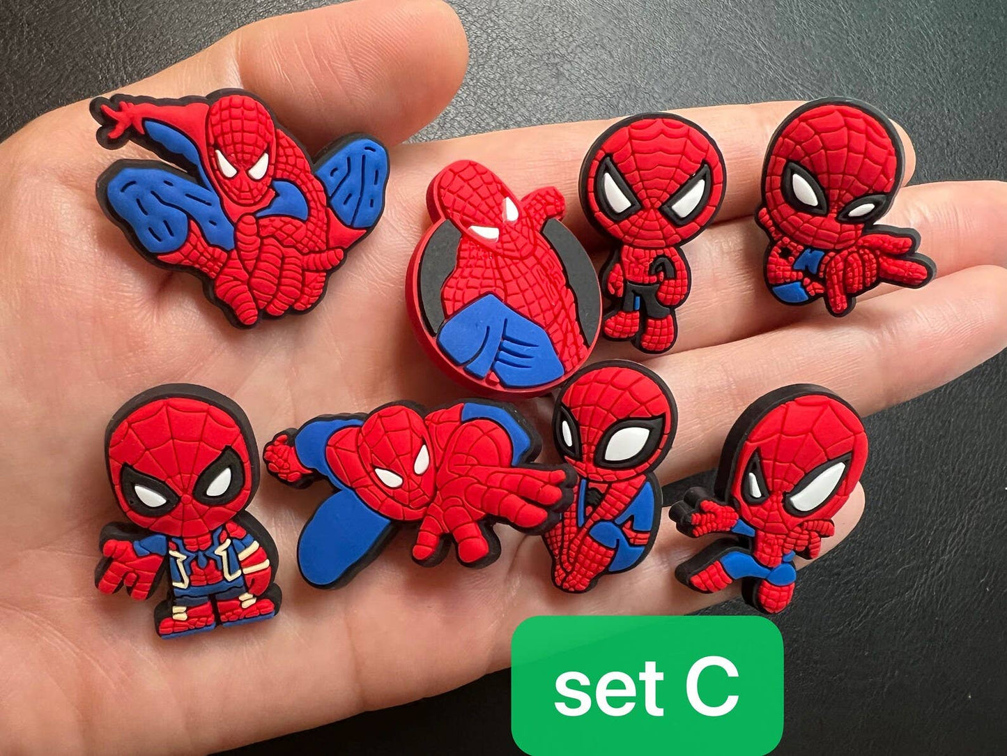 "Web Slinger" 🕷️ Spider-Man Croc Charm Set (22-Pack) by JuliesDecal