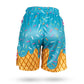 "Scoop There It Is" 🥍 Boys Blue Lacrosse Mesh Shorts by Flow Society