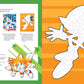 Sonic the Hedgehog color by sticker book cover