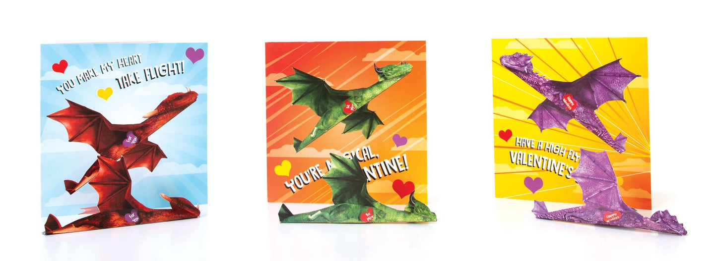 Non candy Valentine dragon themed gift set