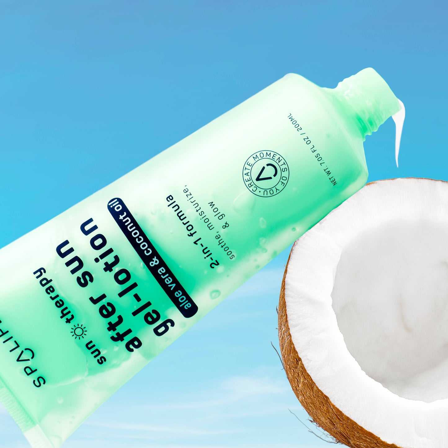 "After the Pool Party" 🌴 2-in-1 Aloe + Coconut After-Sun Gel-Lotion by My Spa Life