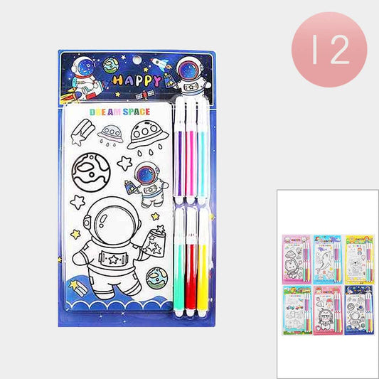 “Backseat Bribery” 🖍️ Mini Coloring Activity Kits (12-Pack) by CGO