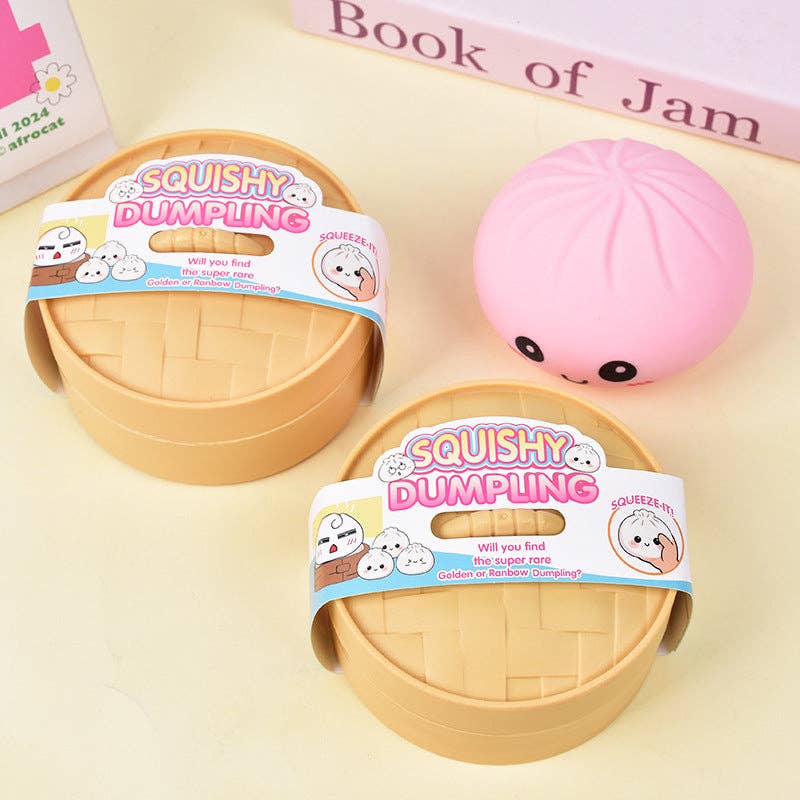 “Dumpling Drama” 🥟 Mystery Mini Squishy Dumpling Stress Toy by Auraquise