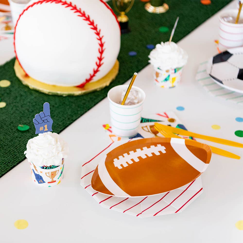 Daydream Society sports plates, 8 pack, ideal for birthday and Superbowl parties