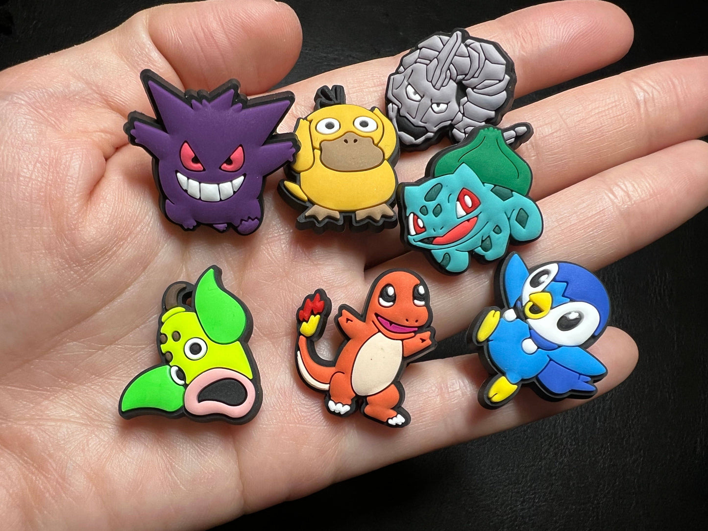"Gotta Charm 'Em All" 🎮 Pokémon Croc Charm Set (20-Pack) by JuliesDecal
