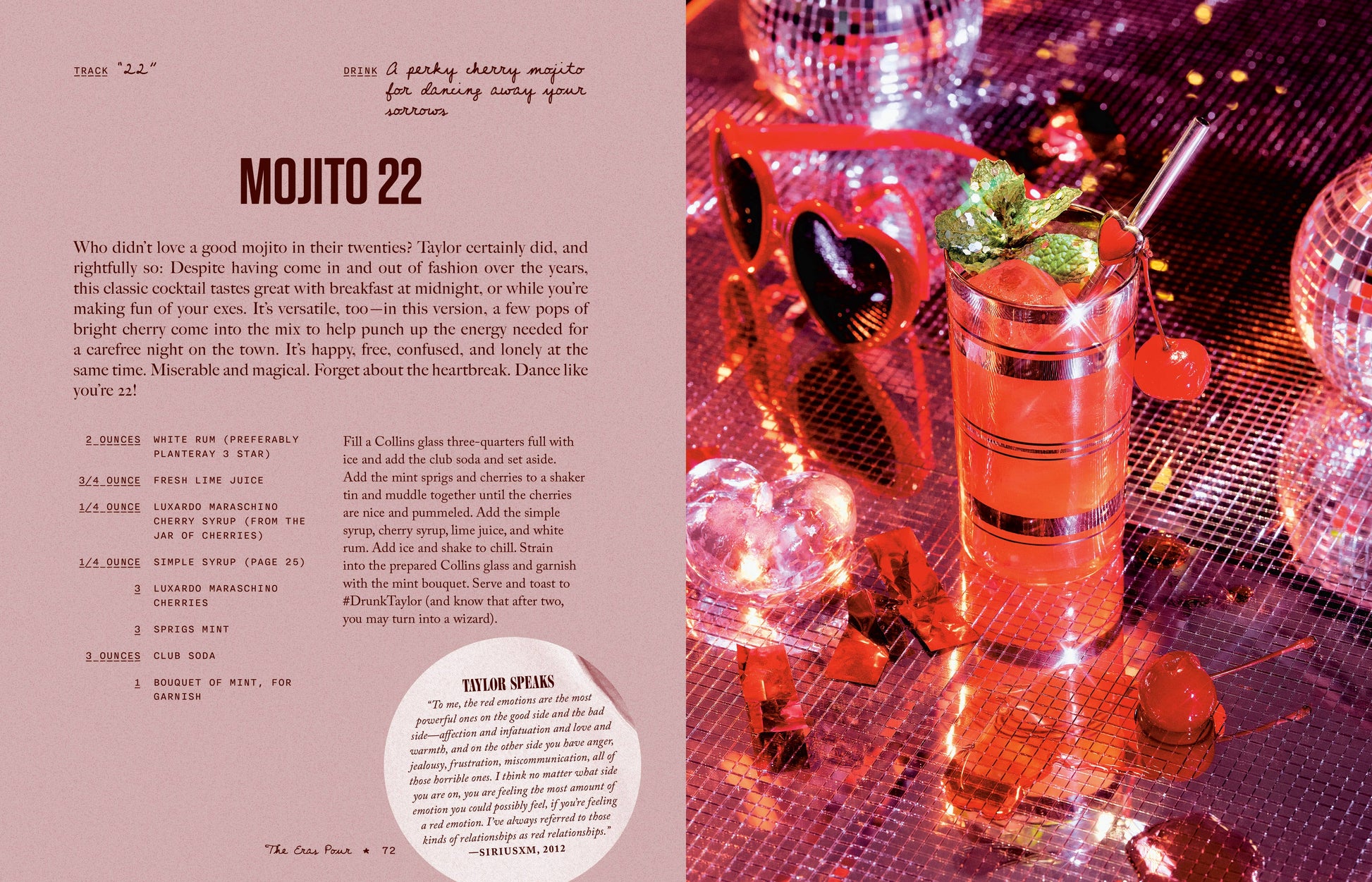 The Eras Pour mixology recipes for Swifties