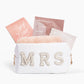 “Mrs. Bridal” 👰‍♀️ Beauty Cosmetics Pouch - Makeup Bag for Brides