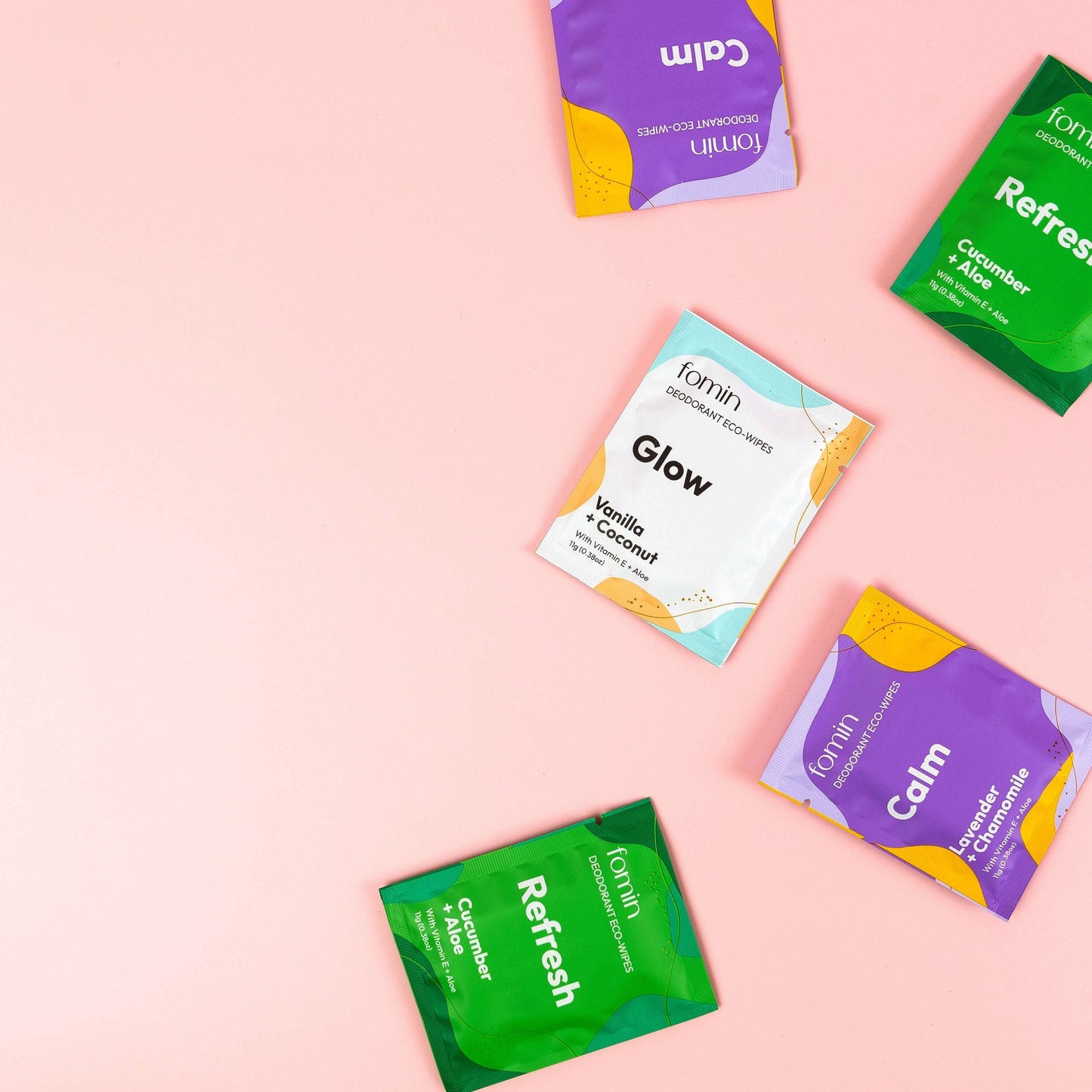 Portable underarm wipes to cleanse, hydrate, and reduce skin inflammation