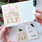Cute holiday elf prop with message space