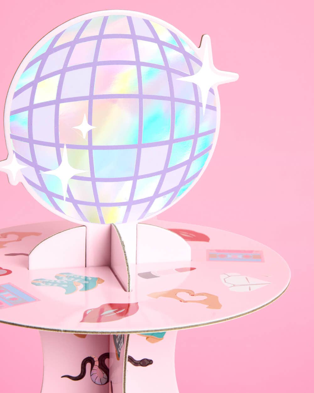 “Party Era” 💋 Cupcake Tower - 3 tiered display, dessert stand by xo, fetti