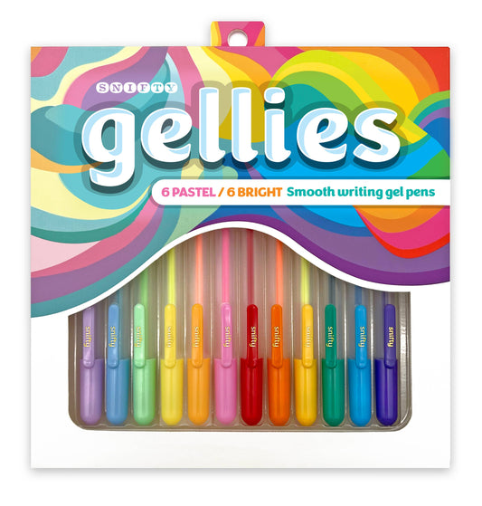 "Ink Different" 🖊️ Colored Gel Pen Set for Kids (12 Pens) by SNIFTY