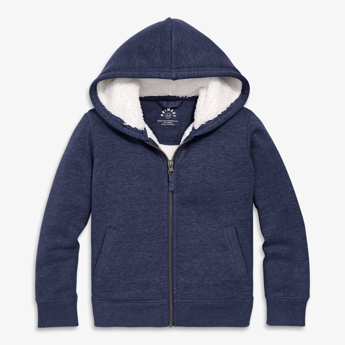 "Teddy Hugs" 🧸 Kids Fleece-Lined Zip Hoodie by Primary