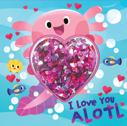 An interactive board book filled with animal puns, sparkly sequins, and sweet rhymes for hands-on fun!