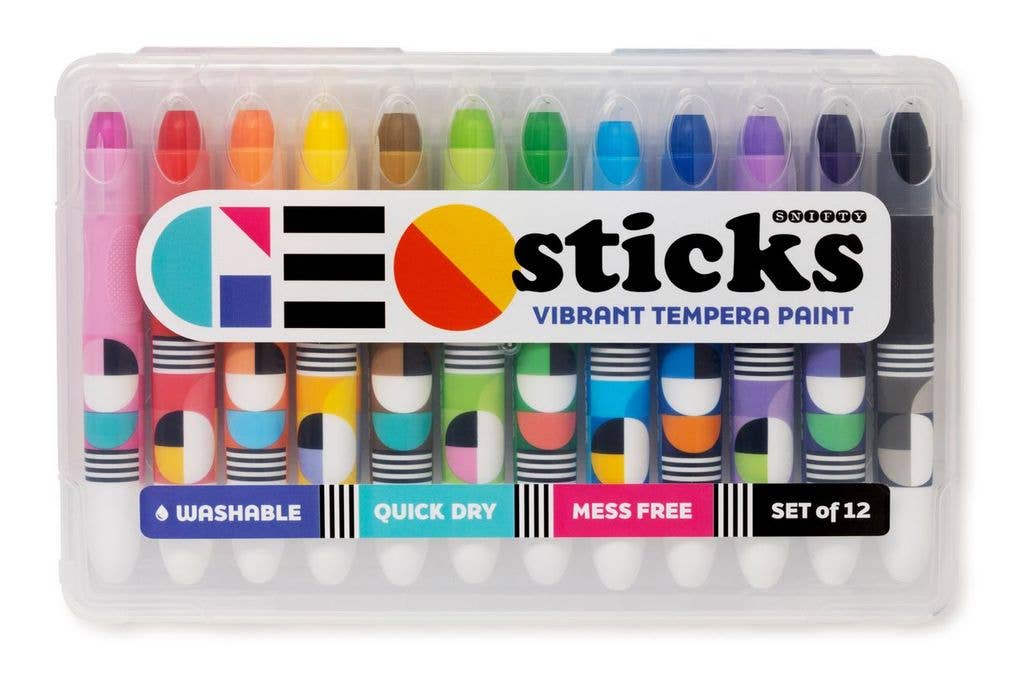 GEO STICKS VIBRANT TEMPERA PAINT STICKS - BRIGHTS
