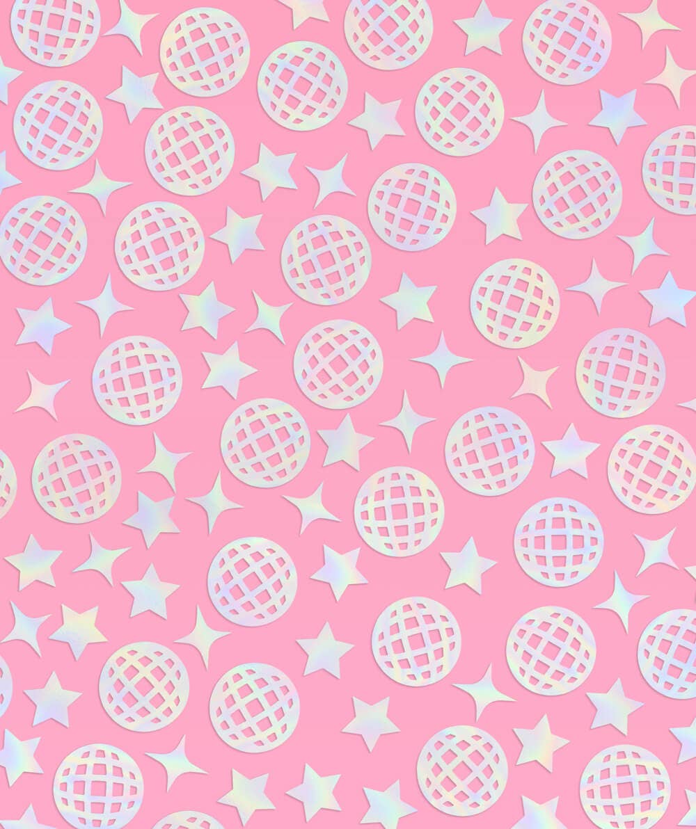 “Throw Some Sparkle” 💖 Pink Iridescent Disco Confetti by xo, Fetti