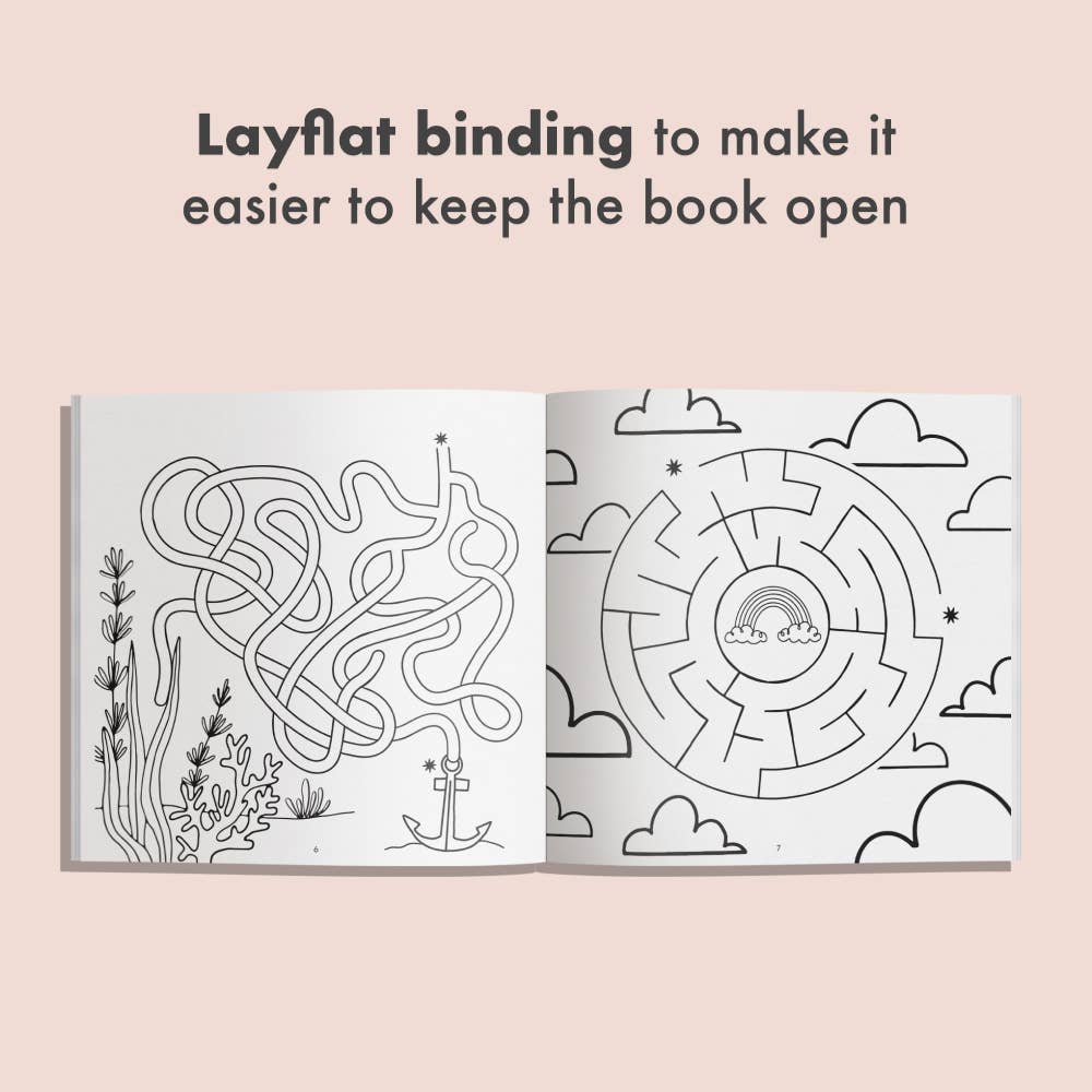 Kids maze activity book with 100+ puzzles