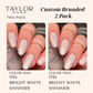 Custom Nail Polish: 2 Pack Long-wearing + Vegan + Non-toxic: 0224 Glossy Fuschia / 1424 Royal Blue Gloss with Hint of Shimmer