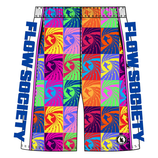 “License to Rip” ⚡ Boys Lightning Bolt Lacrosse Shorts by Flow Society