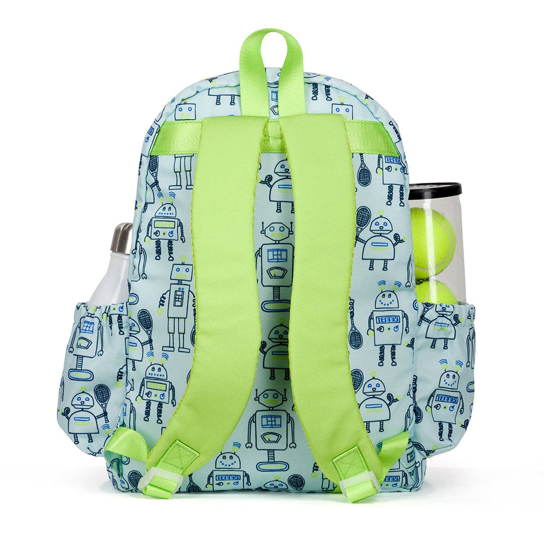 “Little Love” 🤖 Tennis Backpack: Robot Tennis by Ame & Lulu