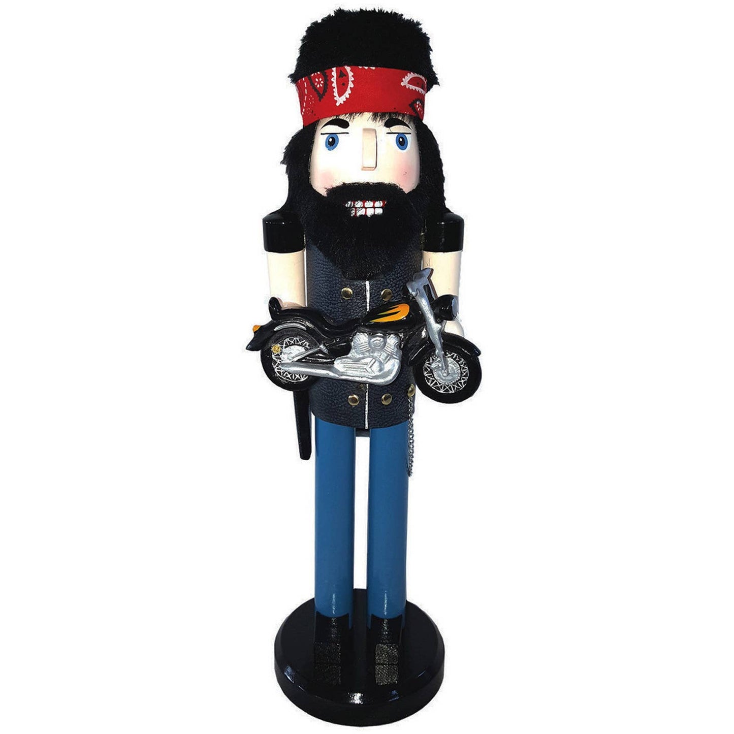 “Highway Holiday Rider” 🏍️🎄 Biker Nutcracker by Santa's Workshop