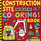 Construction Coloring Book cover with foil accents