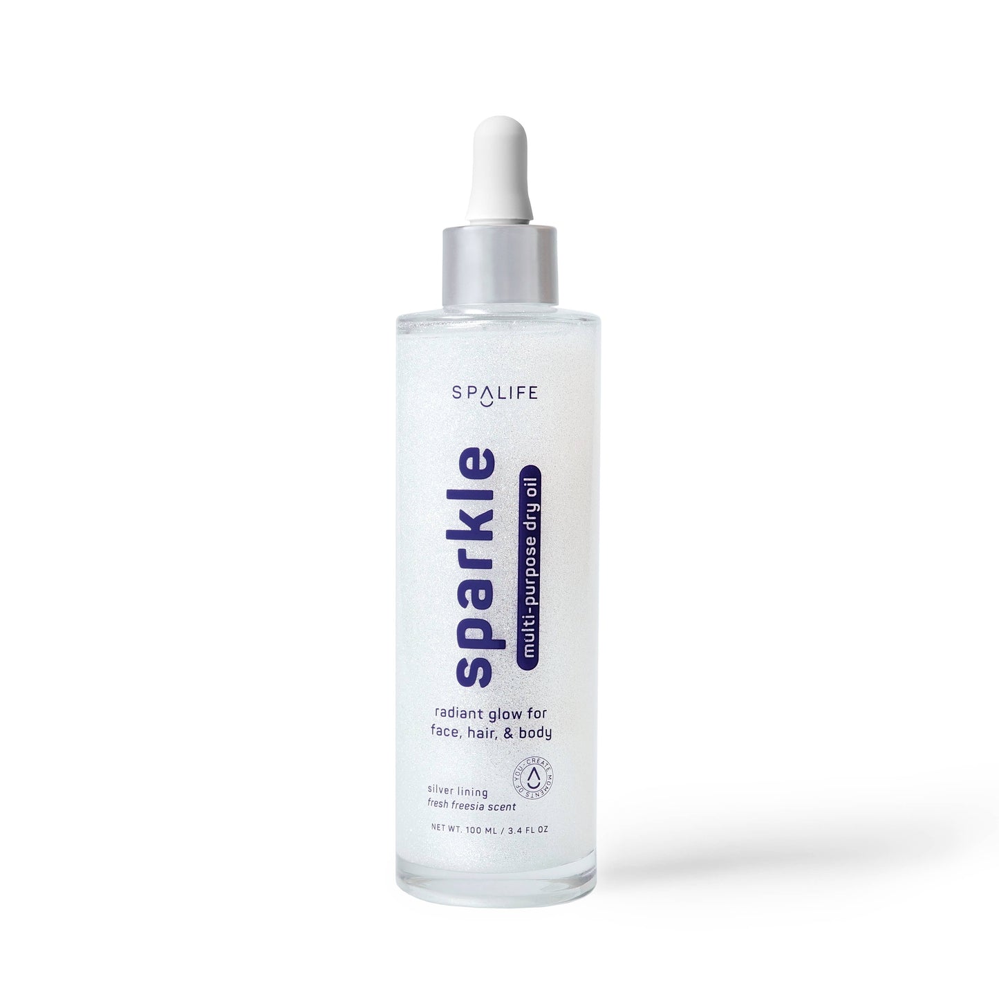 "Pre-Game Shimmer" ✨ Sparkle Multi-Purpose Dry Body Oil (Freesia) by My Spa Life